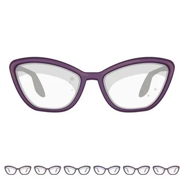 Technology computer glasses cartoon vector graphic Stock Illustration