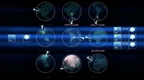 Technology Computer Interface Display  25fps Video stock 37641237