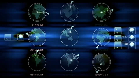 Technology Computer Interface Display  4k 25fps Stock Footage 37656908