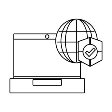 Technology computing cartoon Stock Illustration