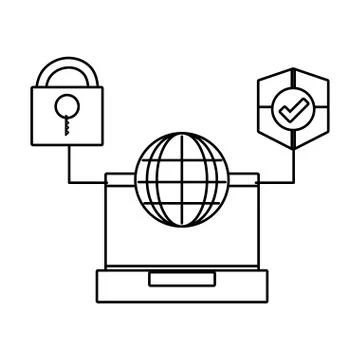 Technology computing cartoon 스톡 일러스트