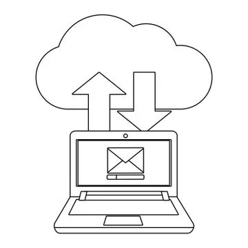 Technology computing cartoon 스톡 일러스트
