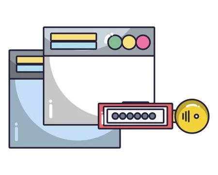 Technology computing cartoon Ilustración de archivo