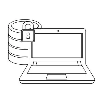 Technology computing cartoon Stock Illustration