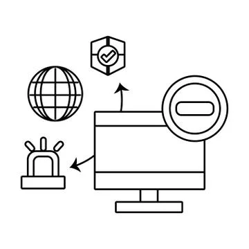 Technology computing cartoon Stock Illustration