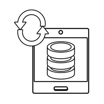 Technology computing cartoon Illustrazione stock