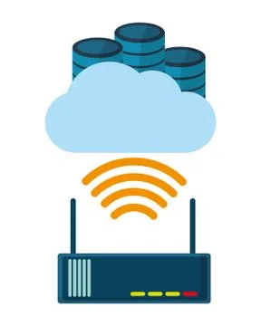 Technology computing cartoon Illustrazione stock