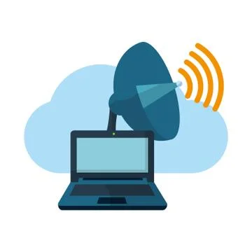 Technology computing cartoon Stock Illustration
