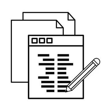 Technology computing cartoon イラスト素材
