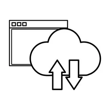 Technology computing cartoon 스톡 일러스트