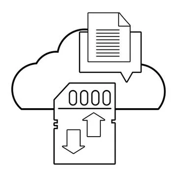 Technology computing cartoon Stock Illustration