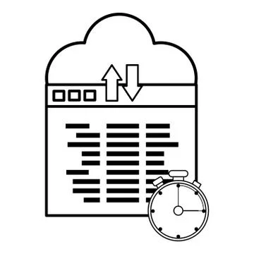 Technology computing cartoon Stock Illustration