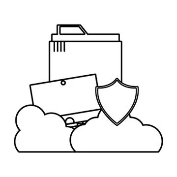 Technology computing cartoon Stock Illustration
