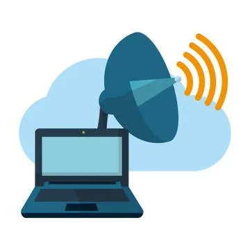 Technology computing cartoon イラスト素材