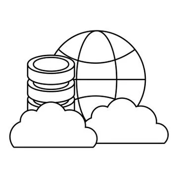 Technology computing cartoon Stock Illustration