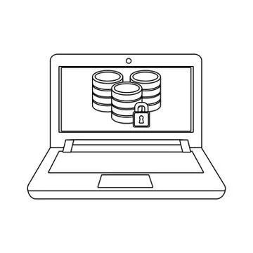 Technology computing cartoon Stock Illustration