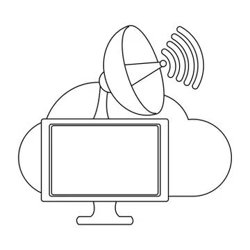 Technology computing cartoon 스톡 일러스트