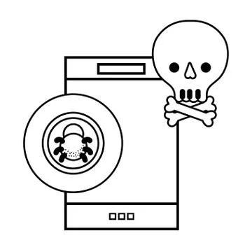 Technology computing cartoon Stock Illustration