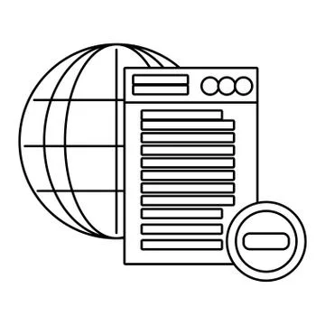 Technology computing cartoon Stock Illustration