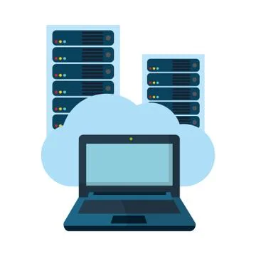 Technology computing cartoon Stock Illustration