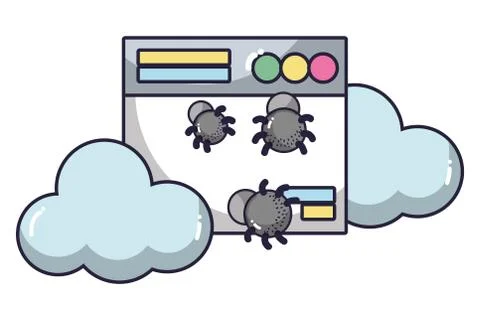 Technology computing cartoon Stock Illustration