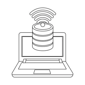 Technology computing cartoon 스톡 일러스트