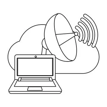 Technology computing cartoon 스톡 일러스트