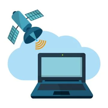 Technology computing cartoon Stock Illustration