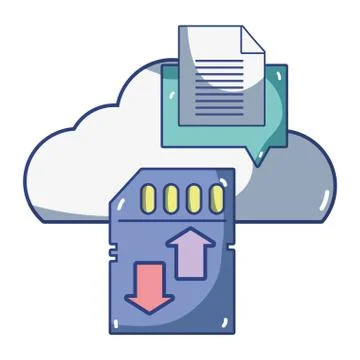 Technology computing cartoon Stock Illustration