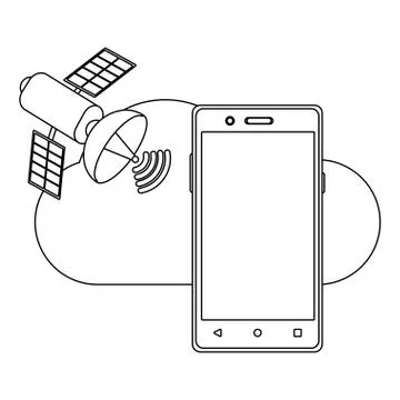 Technology computing cartoon Stock Illustration