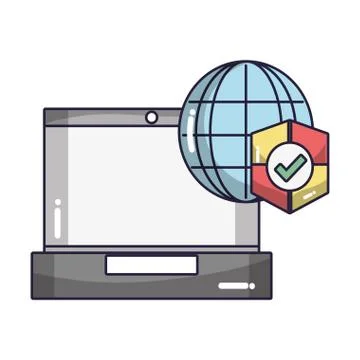 Technology computing cartoon Stock Illustration