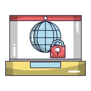Technology computing cartoon 스톡 일러스트