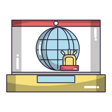 Technology computing cartoon Stock Illustration
