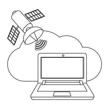 Technology computing cartoon 스톡 일러스트