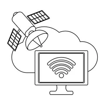 Technology computing cartoon 스톡 일러스트