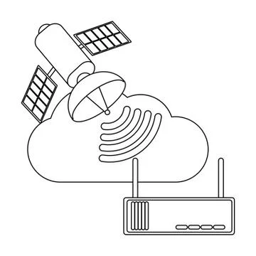Technology computing cartoon Stock Illustration