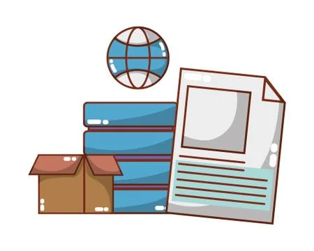 Technology computing cartoon Illustrazione stock