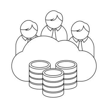 Technology computing cartoon Stock Illustration