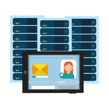 Technology computing cartoon Stockillustratie