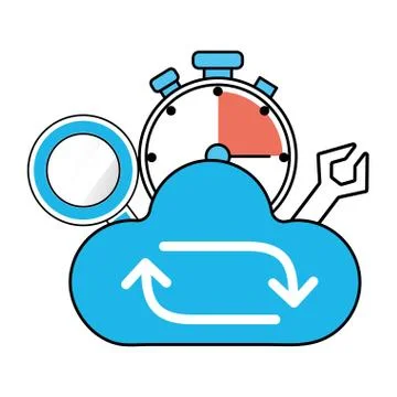 Technology computing cartoon 스톡 일러스트