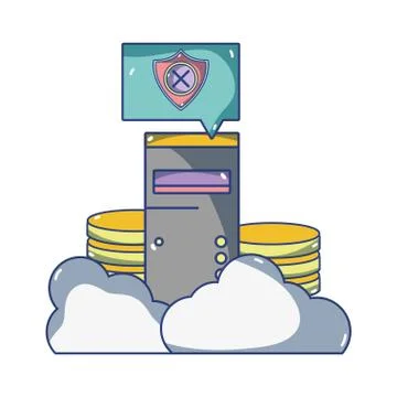 Technology computing cartoon Stock Illustration