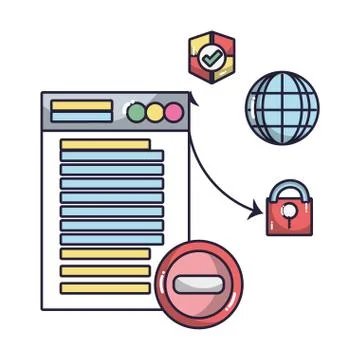 Technology computing cartoon 스톡 일러스트