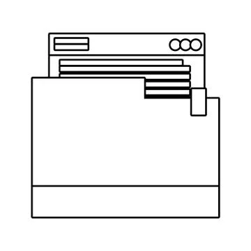 Technology computing cartoon Stock Illustration