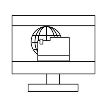 Technology computing cartoon Stock Illustration