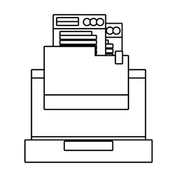 Technology computing cartoon 스톡 일러스트
