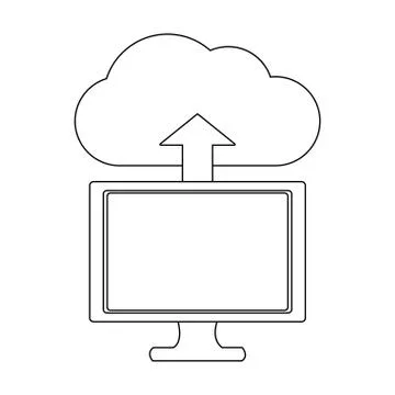 Technology computing cartoon Stock Illustration