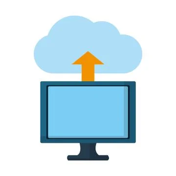Technology computing cartoon Stock Illustration