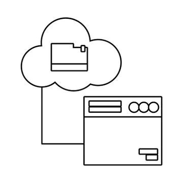 Technology computing cartoon Stockillustratie