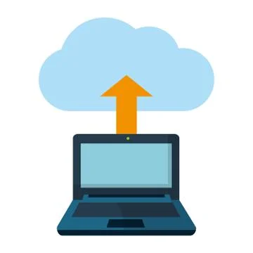 Technology computing cartoon Stock Illustration
