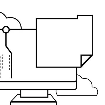 Technology computing cartoon 스톡 일러스트